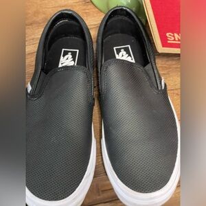 Black Slip On Vans